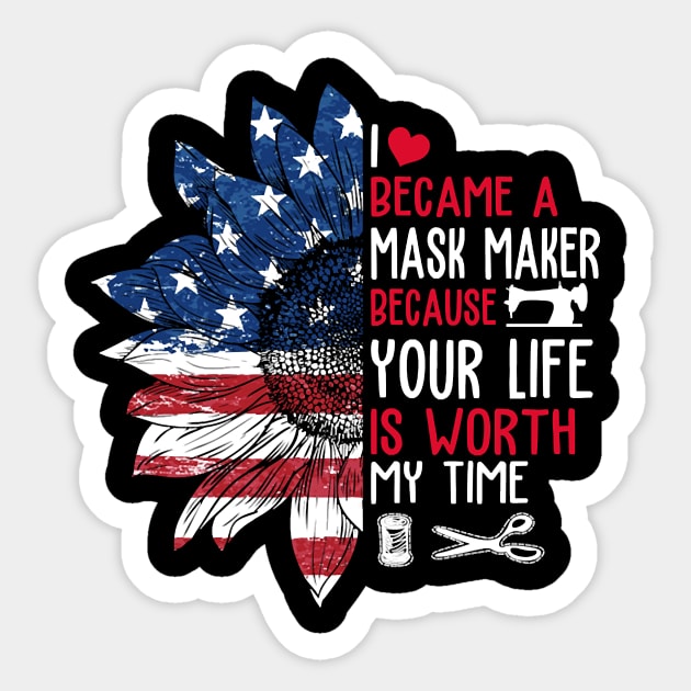 Became a mask maker Sticker by Charlotte123